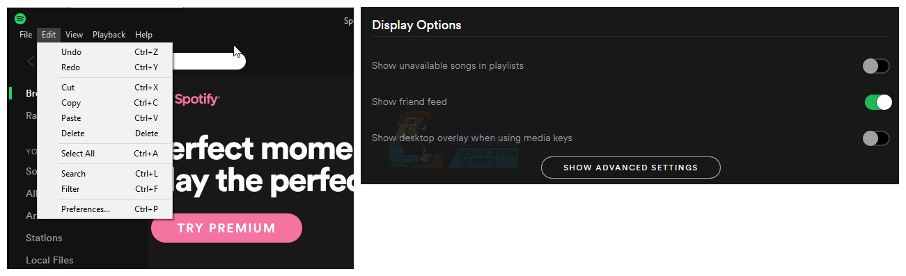 วิธีปิด Spotify Overlay บน Windows 10