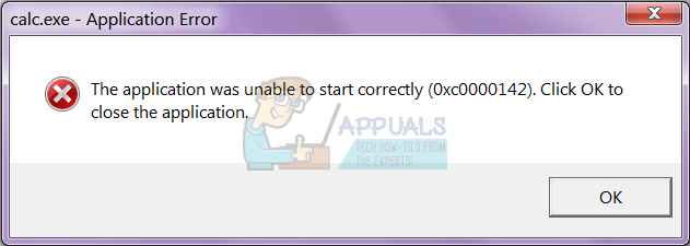 إصلاح: التطبيق غير قادر على البدء بشكل صحيح (0xc0000142)
