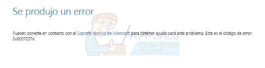 Как да коригирам грешка 0x8007007e при надстройка до Windows 10