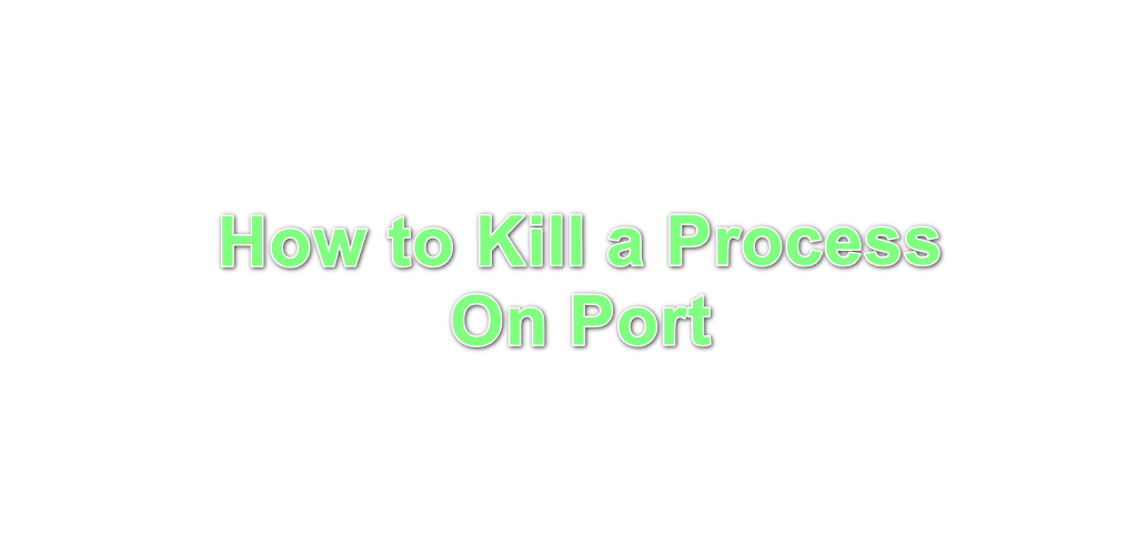 Hur dödar jag processen i hamnen?
