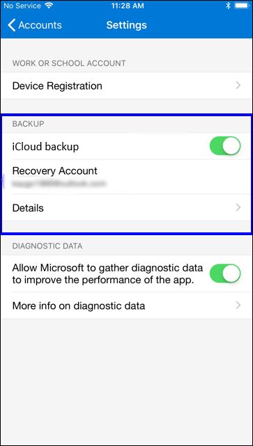 Omogočanje varnostne kopije v oblaku v iPhonu