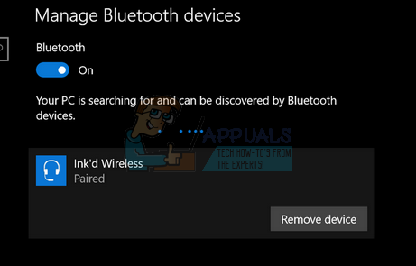 Correção: Bluetooth emparelhado, mas não conectado