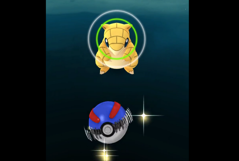 Hvad farven på cirklen betyder på en vild Pokémon