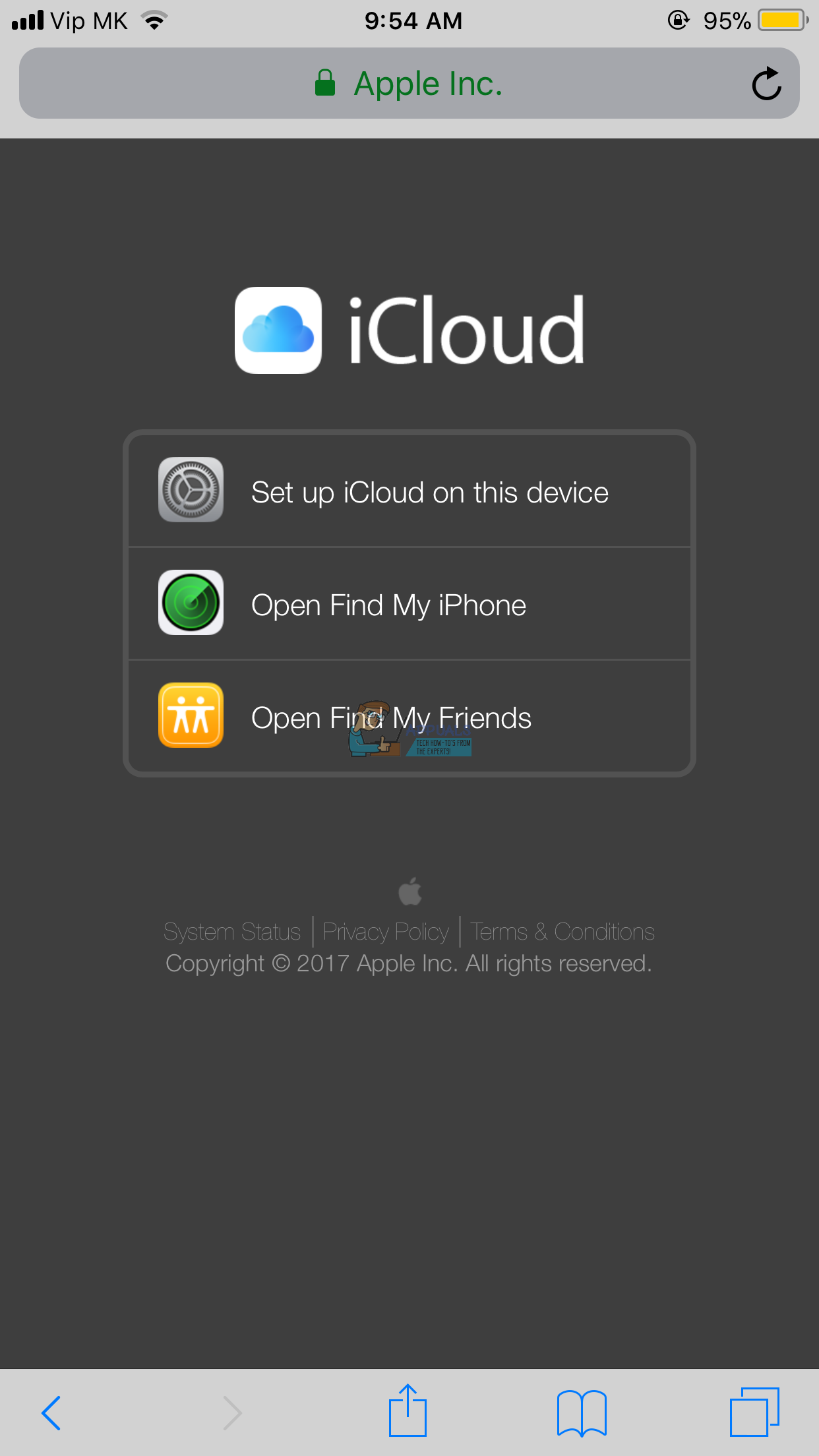 Sådan logger du på iCloud.com ved hjælp af din iPhone eller iPad
