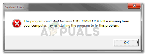 Fix: d3dcompiler_43.dll mangler