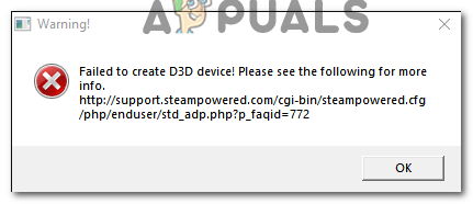 Como corrigir CS: GO falhou ao criar dispositivo D3D?
