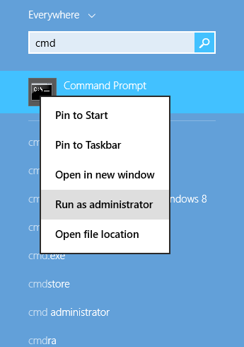 стартирайте като администратор Windows 10