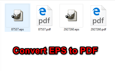 Com convertir el fitxer EPS a PDF?
