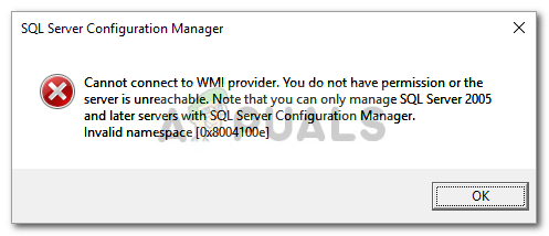 แก้ไข: ไม่สามารถเชื่อมต่อกับผู้ให้บริการ WMI บน Windows 10