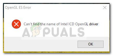 Betulkan: Tidak dapat mencari nama pemacu OpenGL Intel ICD