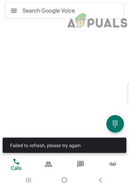 Correção: Google Voice falhou ao atualizar