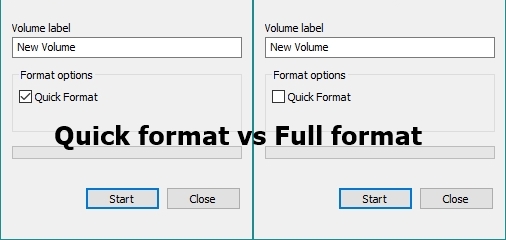 Каква е разликата между бърз формат и пълен формат в Windows?