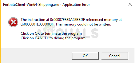 Fix: FortniteClient-Win64-Shipping.exe - Toepassingsfout