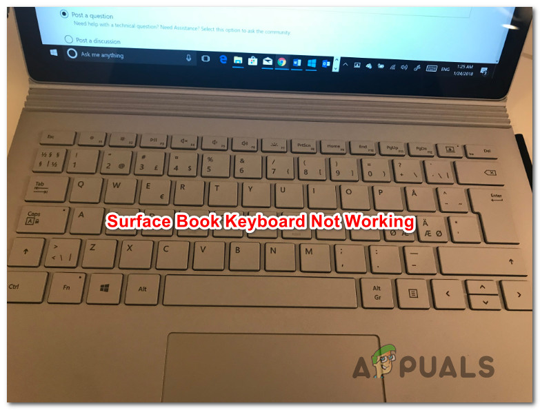 Sådan repareres Surface Book Keyboard fungerer ikke