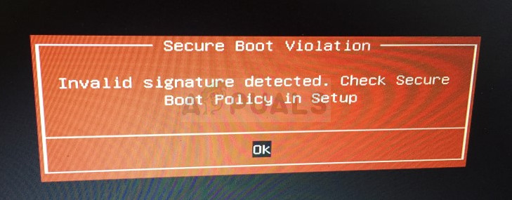 Paano ayusin ang 'Secure Boot Violation - Invalid Signature Detected' Problem sa Windows?