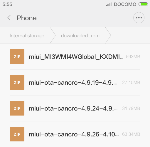 Xiaomiデバイスをグローバル化されたMiui9に更新する方法