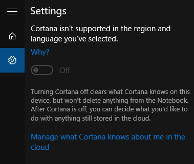 Cara Mengaktifkan Cortana Untuk Wilayah Anda