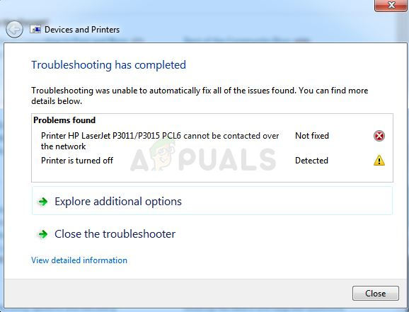 Sådan løses 'Printeren kan ikke kontaktes via netværket' -fejl på Windows?