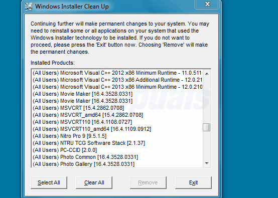 Как да деинсталирам програми с помощта на помощната програма за почистване на Windows Installer
