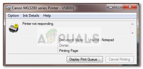 Решење: Цанон штампач не реагује