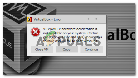 Korjaus: VT-X / AMD-V -laitteiden kiihdytys ei ole käytettävissä järjestelmässäsi