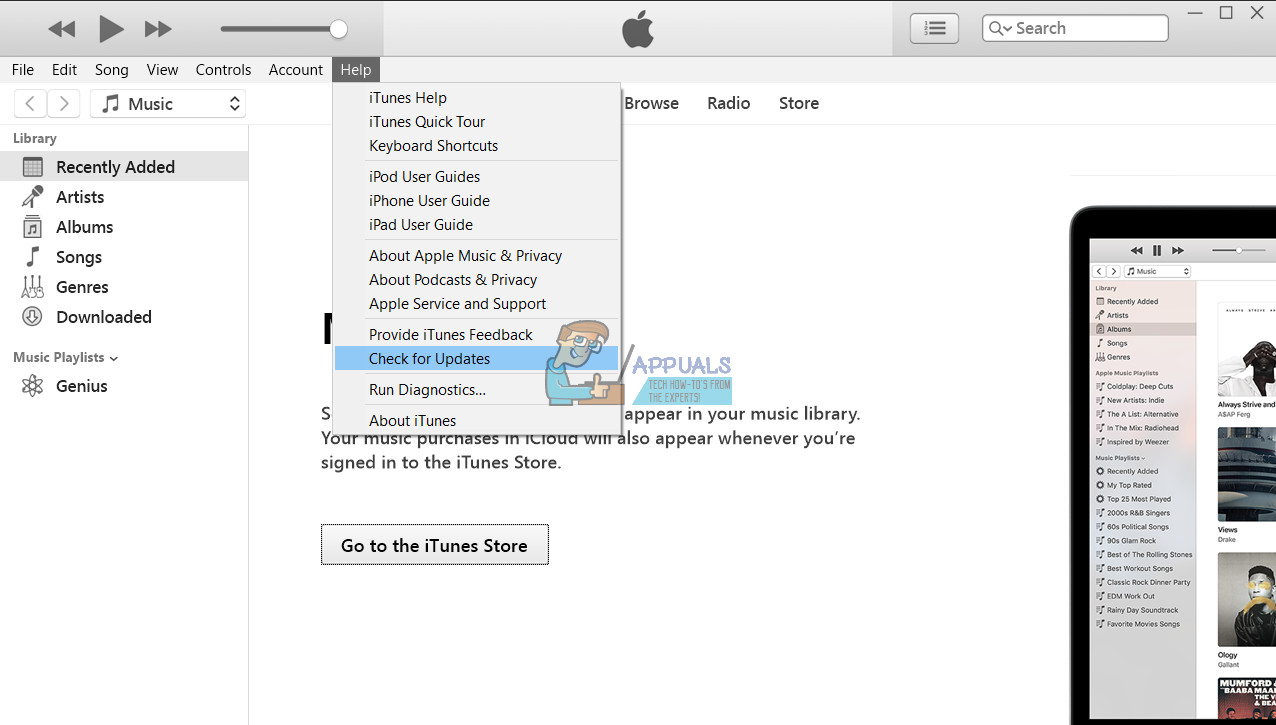 Az „iTunes nem tud csatlakozni ehhez az iPhone-hoz” javítása Az érték hiányzik