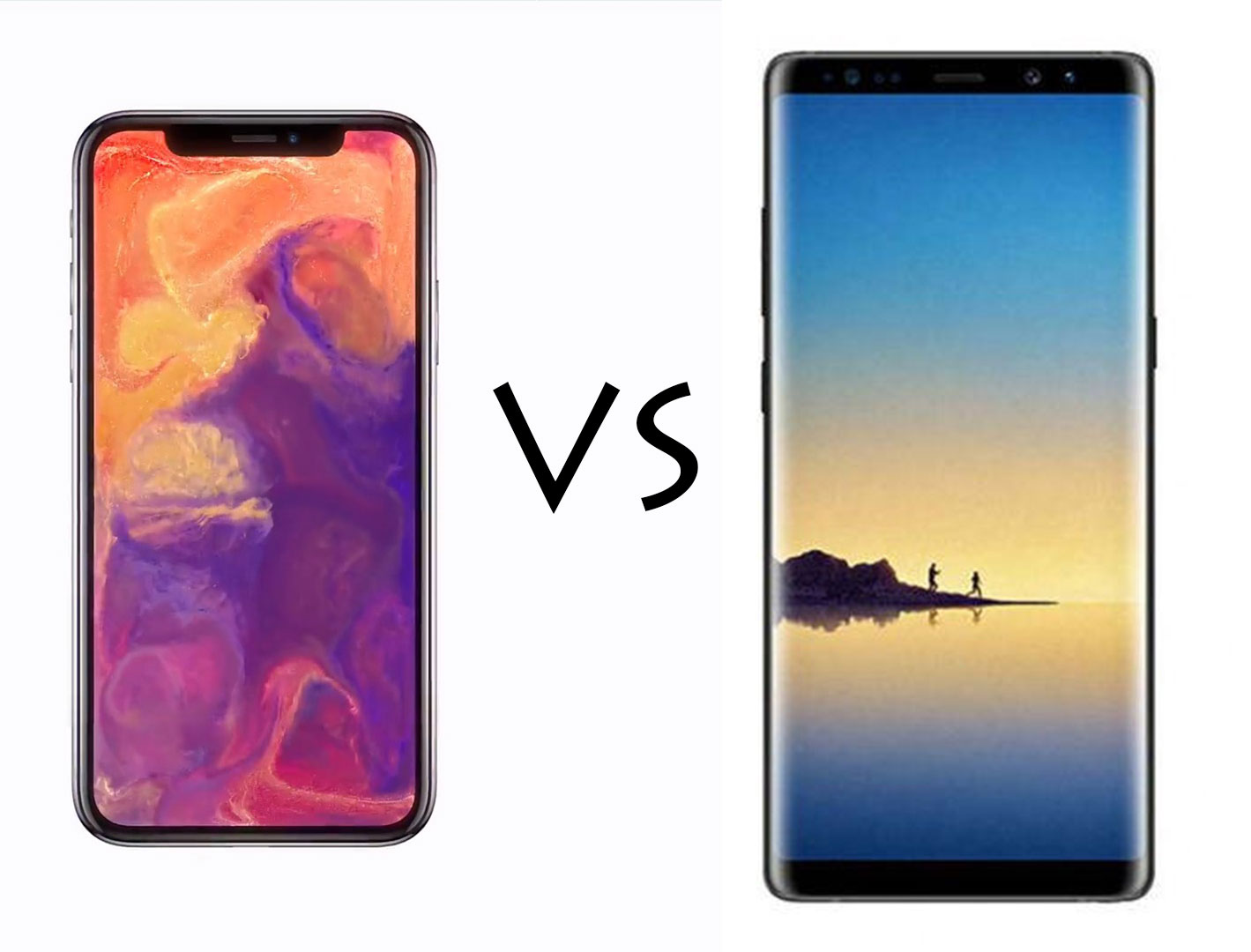 iPhone X vs Samsung Galaxy Note 8: Beauty vs. Beast