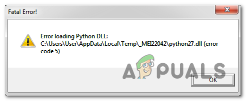 Parandus: Google Drive 'viga Pythoni DLL-i laadimisel '