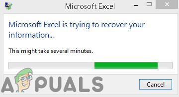 Betulkan: Microsoft Excel Cuba Memulihkan Maklumat Anda