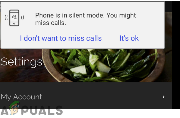Correção: Notificação de ‘O telefone está no modo silencioso’ em smartphones Galaxy S
