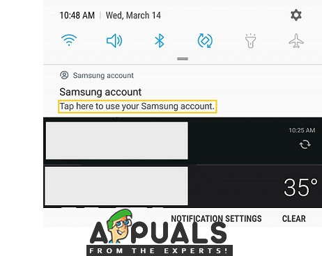 Popravek: sporočilo o računu Samsung na zaklenjenem zaslonu