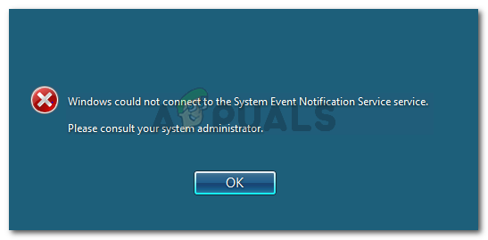 Windows ei voinut muodostaa yhteyttä järjestelmän tapahtumailmoituspalveluun