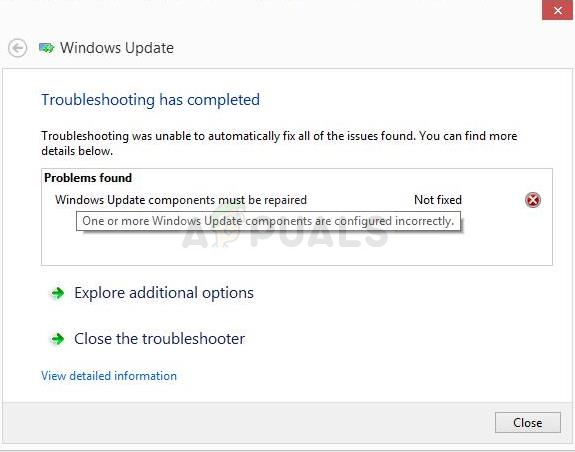 Correção: os componentes do Windows Update devem ser reparados