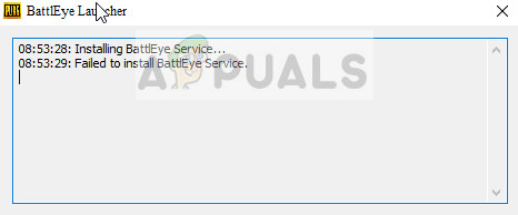 Solución: no se pudo instalar el servicio BattlEye