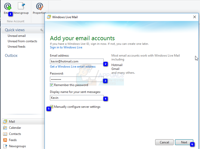 Fix: Windows Live Mail Server Error 3202 ‘0x8DE00005’