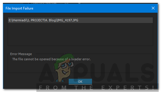 Hur man fixar ”Filen kan inte öppnas på grund av ett rubrikfel” i Adobe Premiere