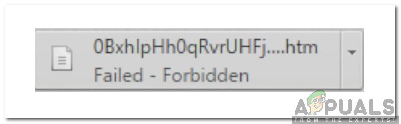 Làm cách nào để khắc phục lỗi 'Failed-Forbidden' khi tải xuống từ Google Drive?