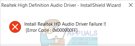 Sådan repareres Fejl ved installation af Realtek HD Audio Driver
