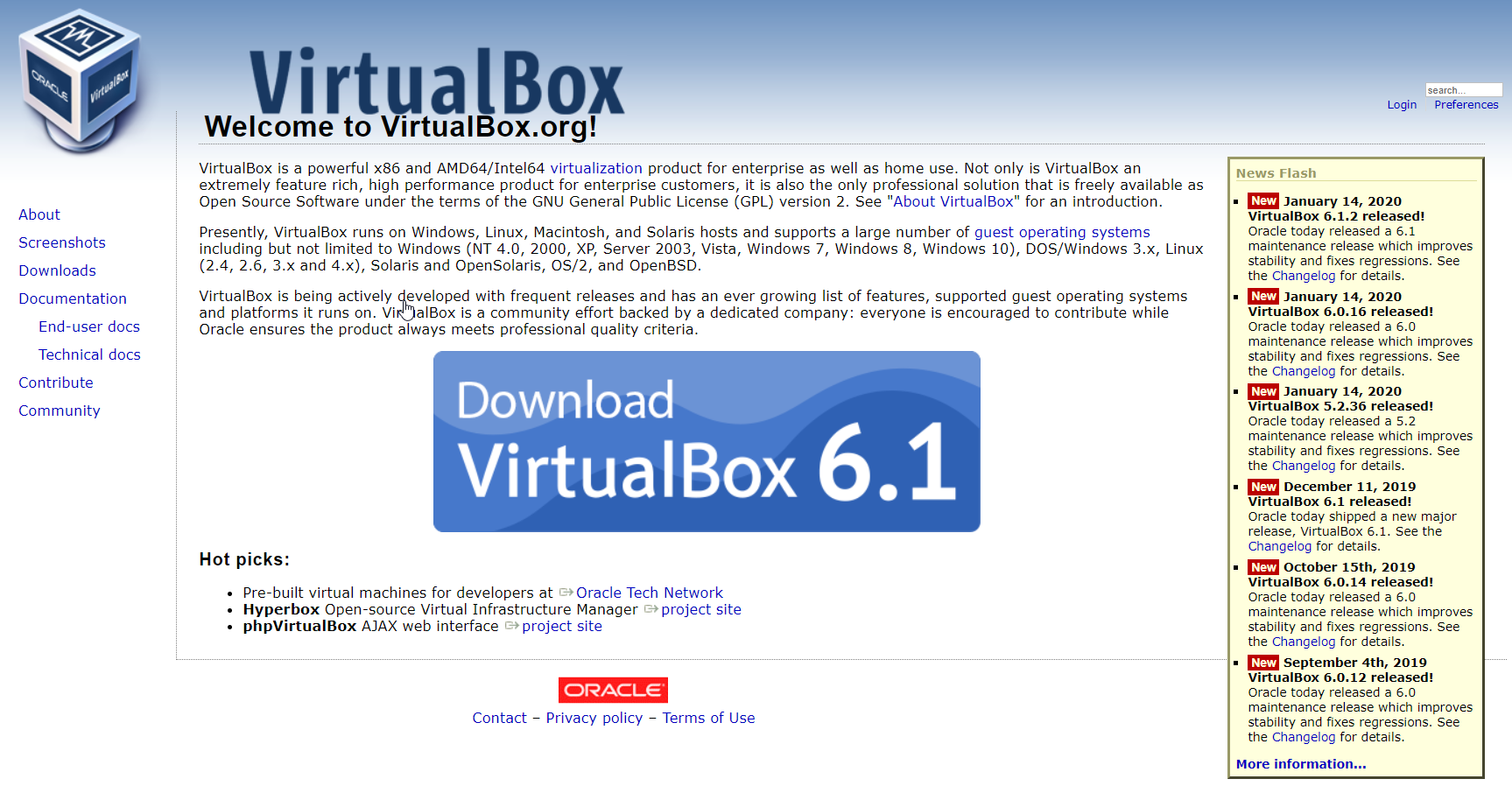 Windows10にOracleVMVirtualBoxをインストールする方法