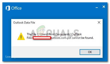 फिक्स: Outlook.pst नहीं मिल सकता है