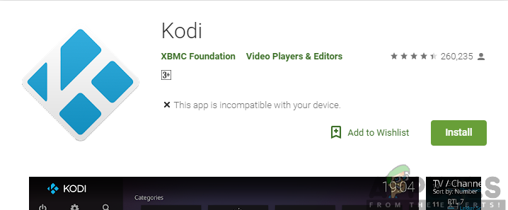 Instalando Kodi da Google Play Store