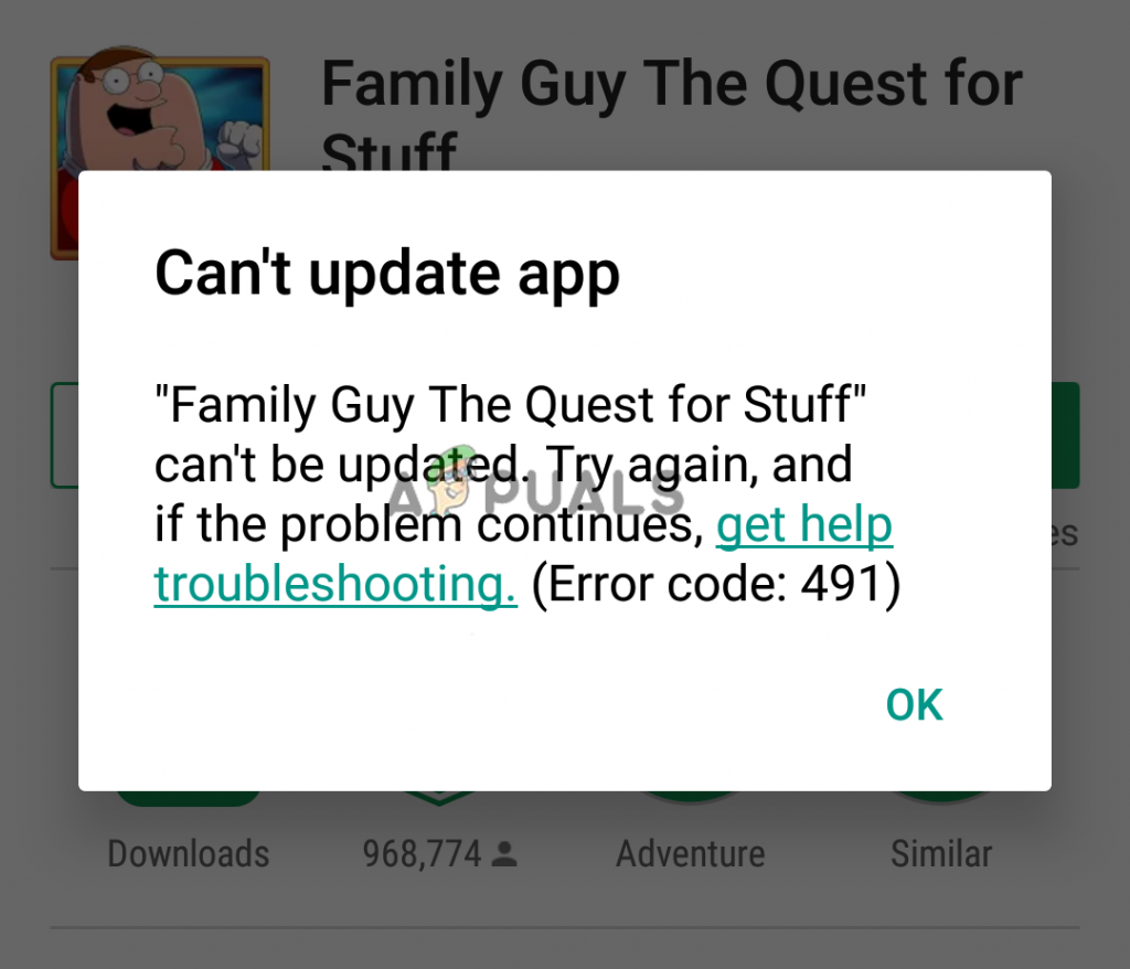 Fix: Google Play feilkode 491