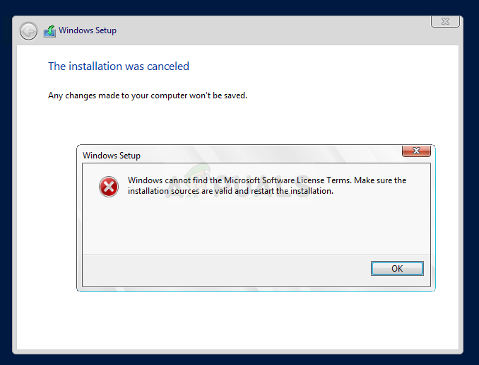 Windows सॉफ़्टवेयर पर Microsoft सॉफ़्टवेयर लायसेंस शर्तों की त्रुटि नहीं ढूँढ सकता