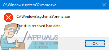 Correção: Mensagem de erro “Stub Received Bad Data” no Windows 10