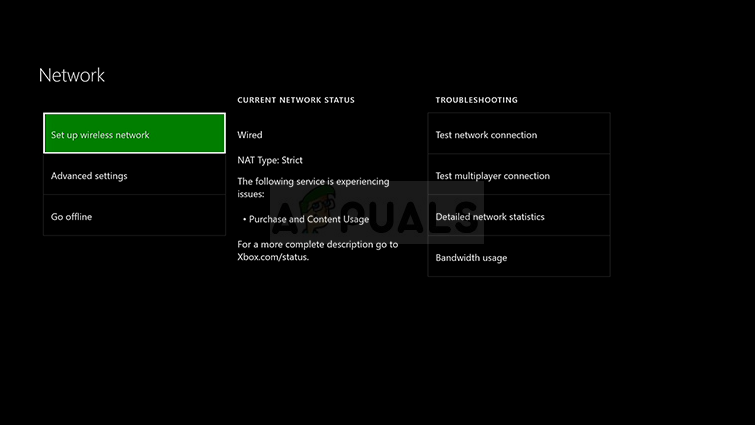 Xbox ONE: n verkkoasetukset