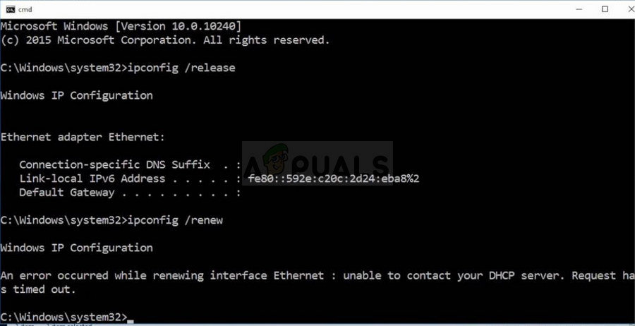 Fix: Kan ikke kontakte DHCP-serverfeilen din på Windows 7, 8, 10