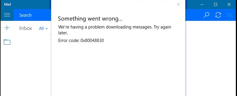 Windows10でメールアプリエラー0x80048830を修正する方法