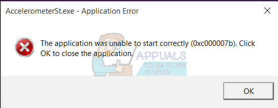 Исправлено: ошибка AccelerometerSt.exe в Windows 10.