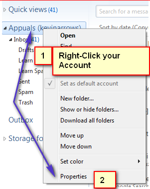 Com canviar la configuració del correu electrònic al Windows Live Mail