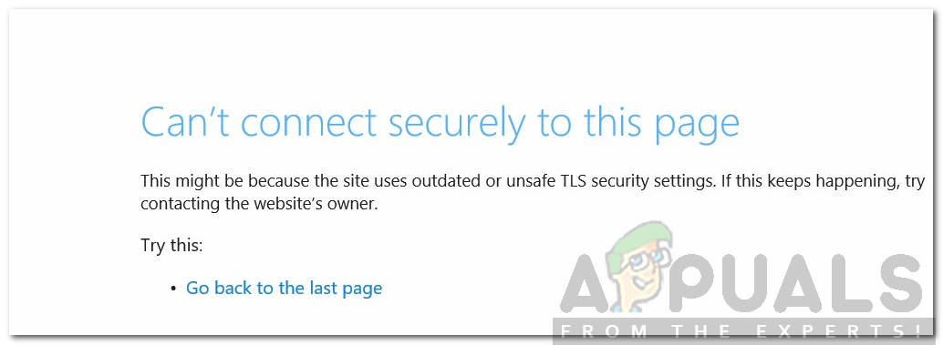 Ako opraviť nemôže sa bezpečne pripojiť k tejto stránke v aplikácii Microsoft Edge